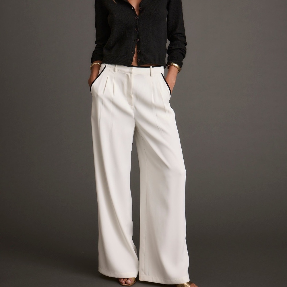 12th Tribe Skylar White Trousers Size LL